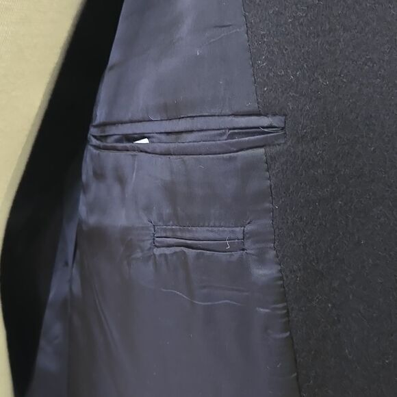 Jos A Bank Cashmere Blazer Jacket Sports Coat Mens 42R Navy Academia Suit Jacket - Picture 13 of 15